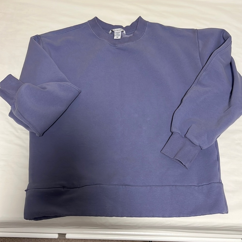athleta purple crewneck